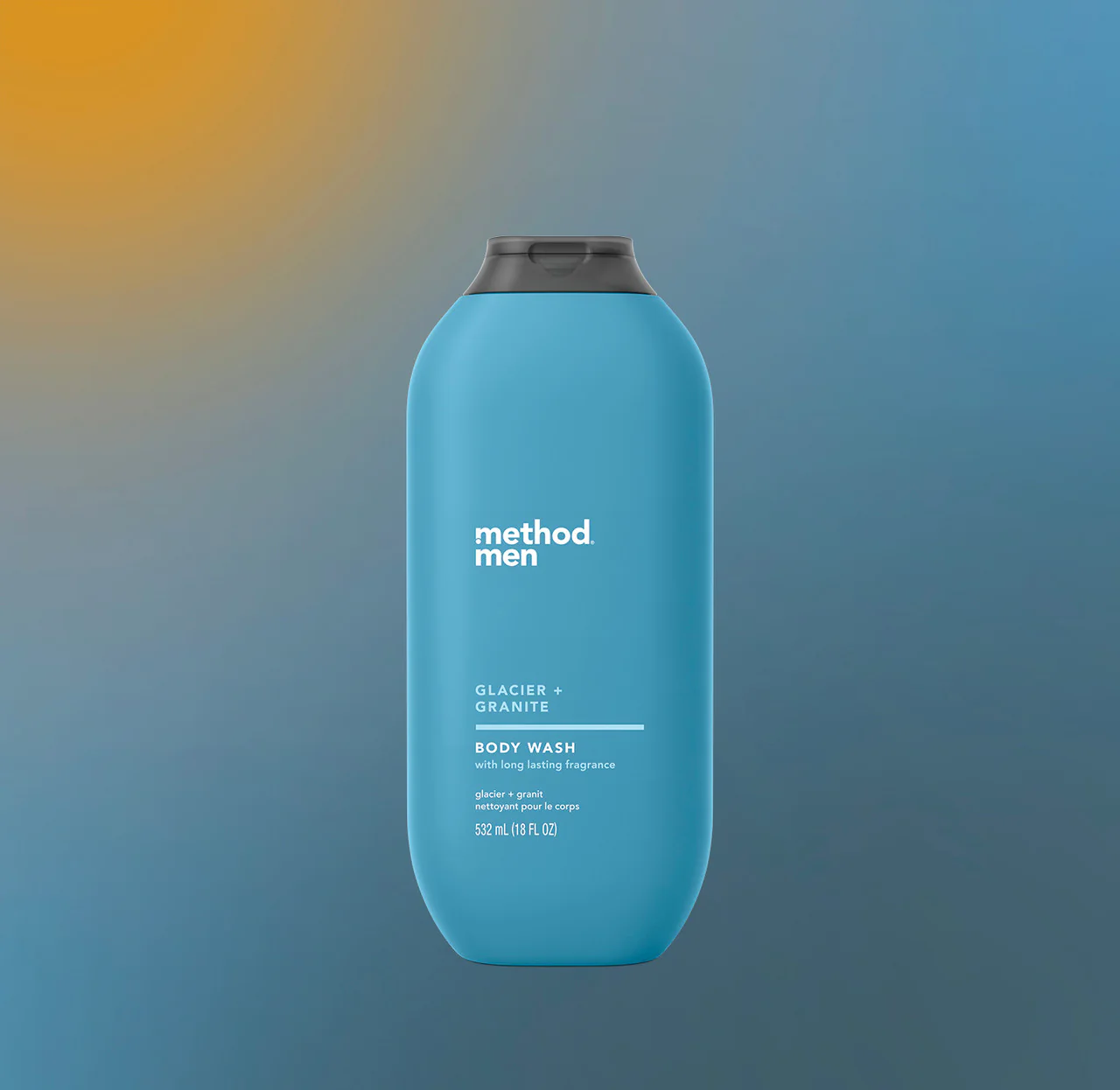 body wash - glacier + granite, 18 fl oz