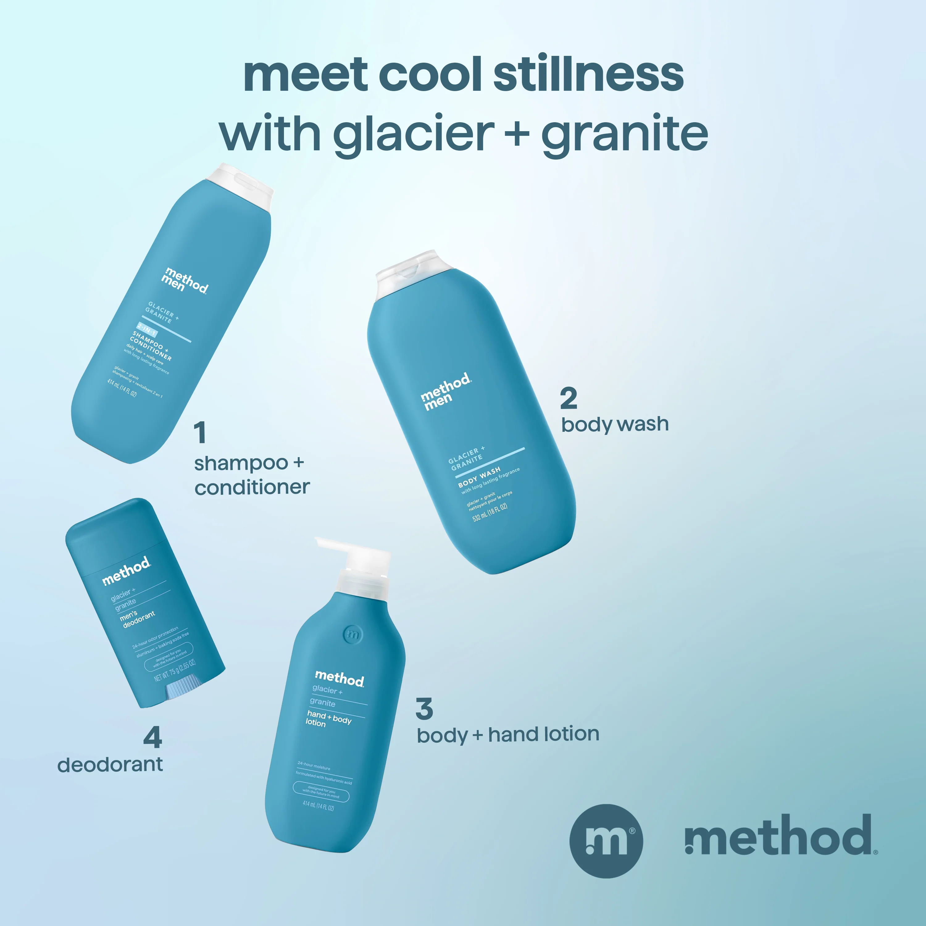 2-in-1 shampoo + conditioner - glacier + granite, 14 fl oz 9 2-in-1 shampoo + conditioner - glacier + granite, 14 fl oz
