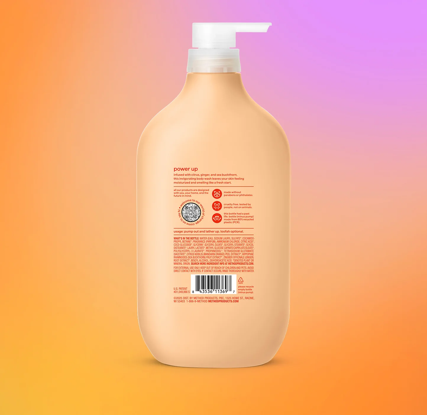 body wash - energy boost, 28 fl oz
