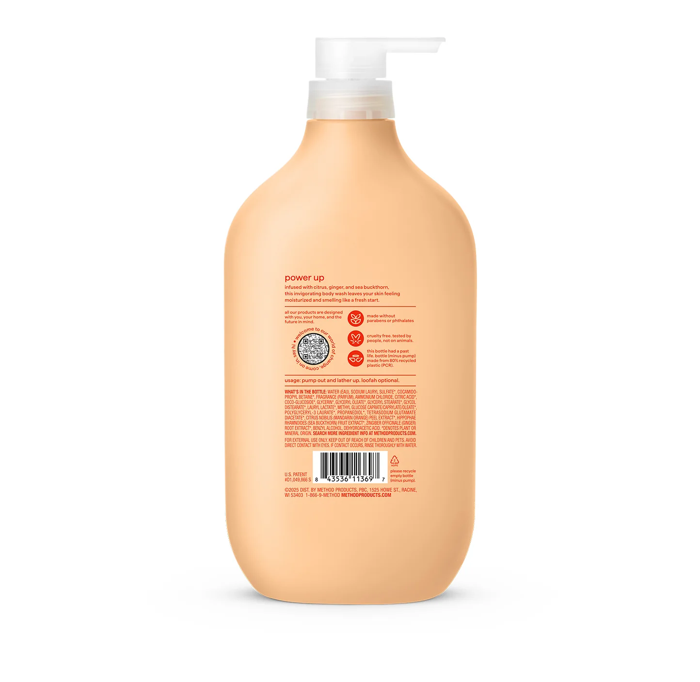body wash - energy boost, 28 fl oz