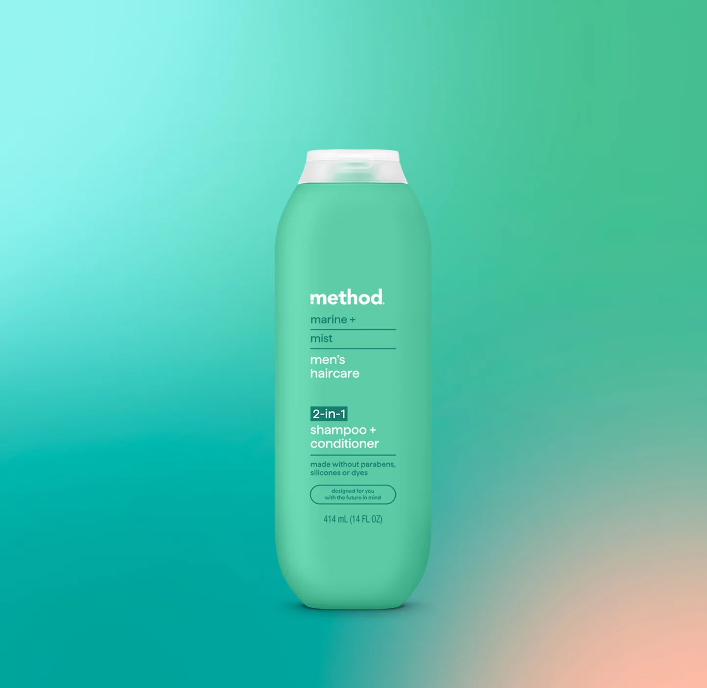 2-in-1 shampoo + conditioner - marine + mist, 14 fl oz