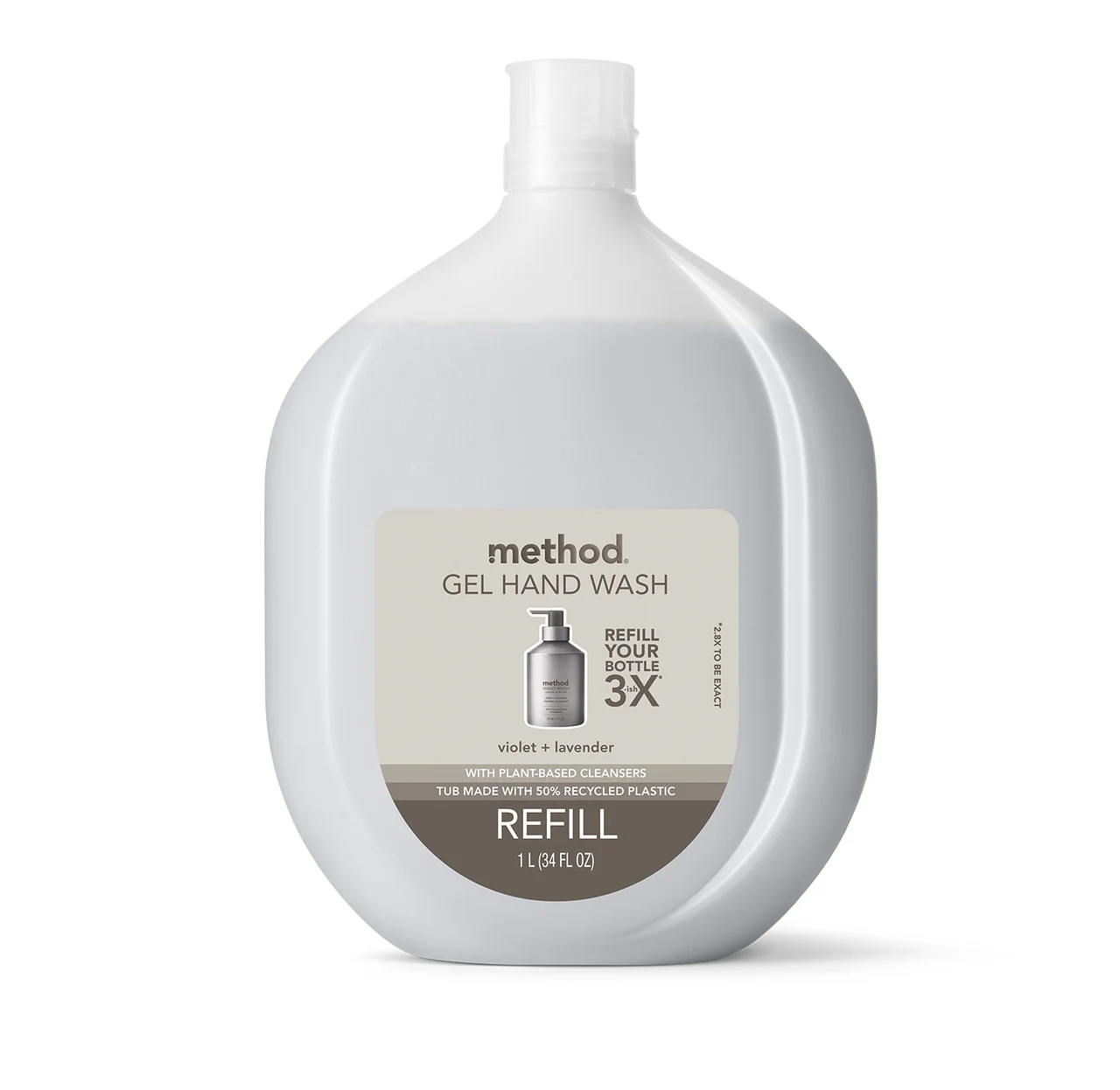 foaming hand wash refill - violet + lavender, 28 fl oz