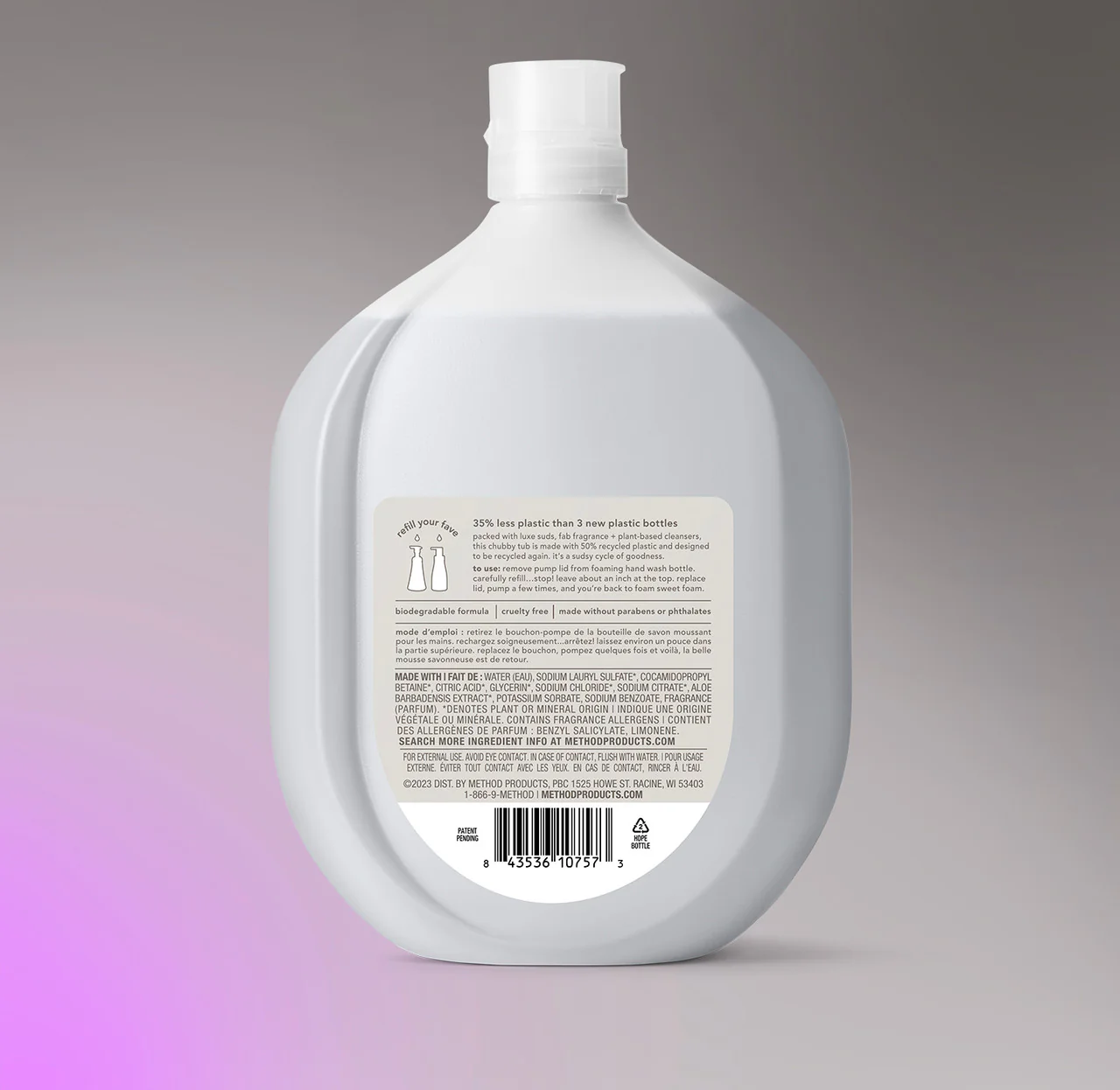 foaming hand wash refill - violet + lavender, 28 fl oz 3 foaming hand wash refill - violet + lavender, 28 fl oz