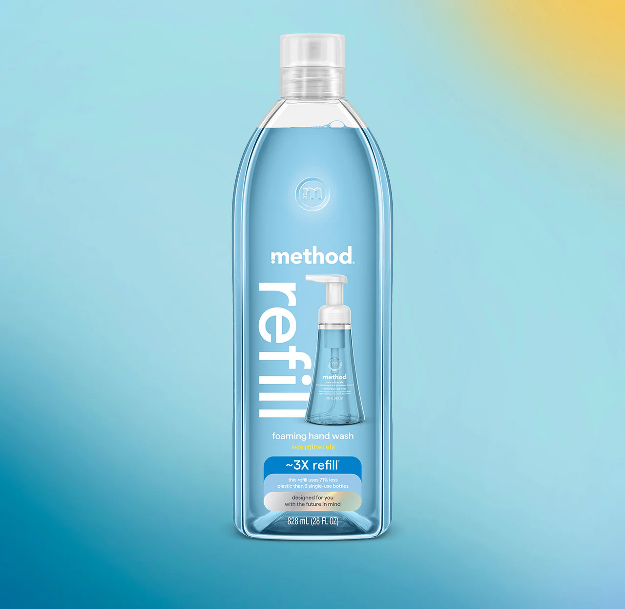 foaming hand wash refill - sea minerals, 28 fl oz 1