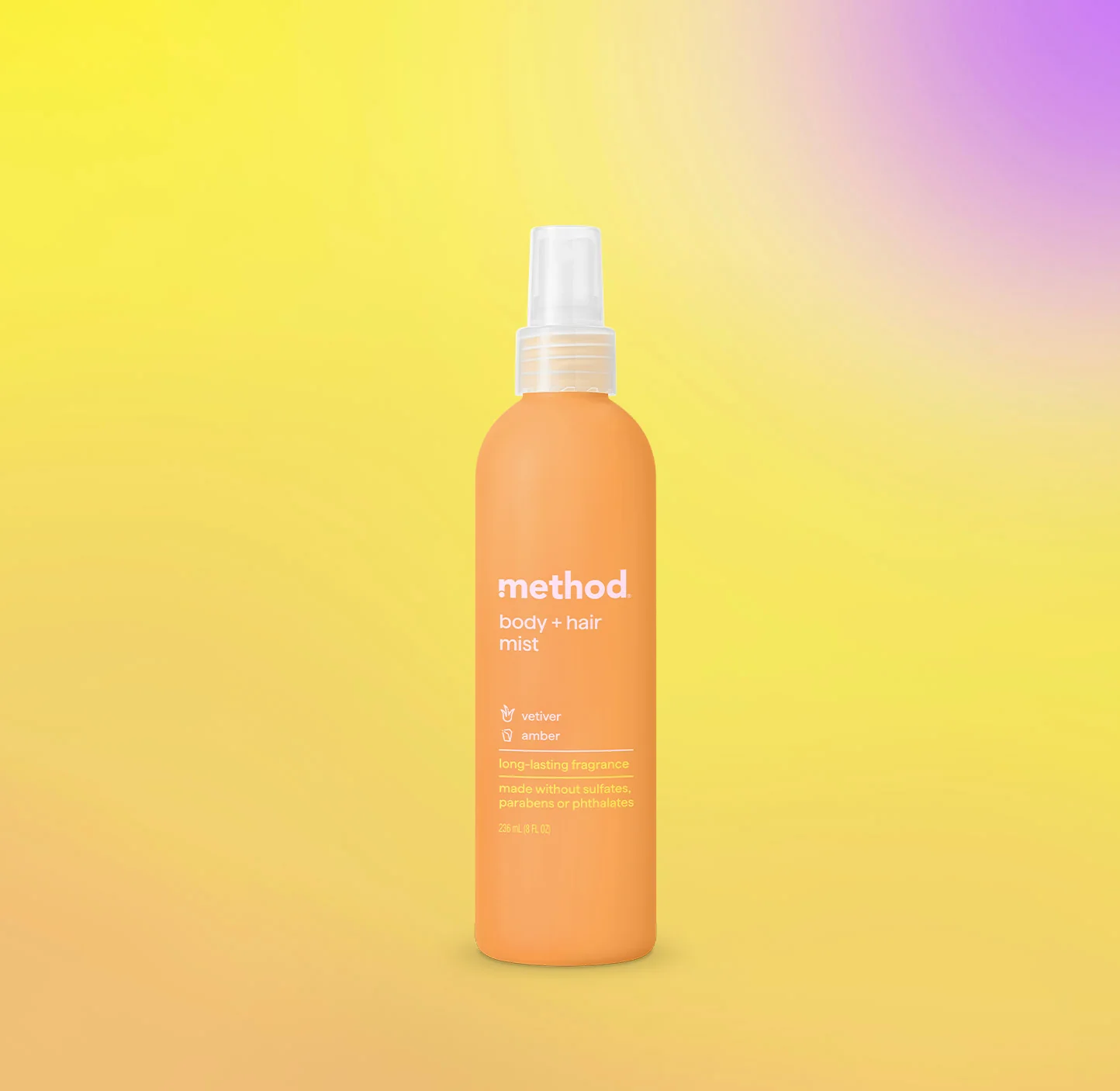 body + hair mist - vetiver + amber, 8 fl oz