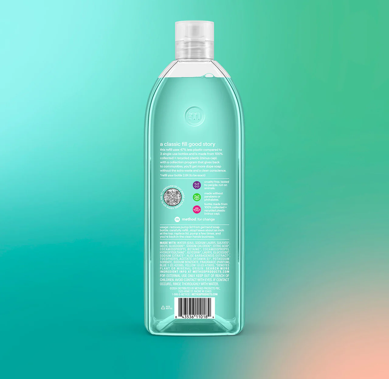 gel hand wash refill - waterfall, 34 fl oz 1 3 gel hand wash refill - waterfall, 34 fl oz 1