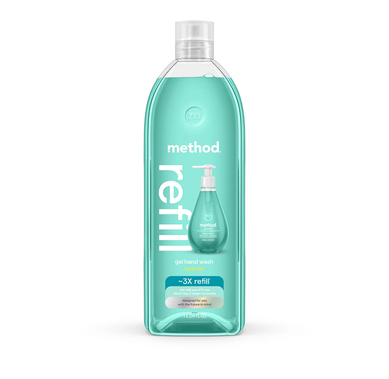 gel hand wash refill - waterfall, 34 fl oz 1 6 gel hand wash refill - waterfall, 34 fl oz 1
