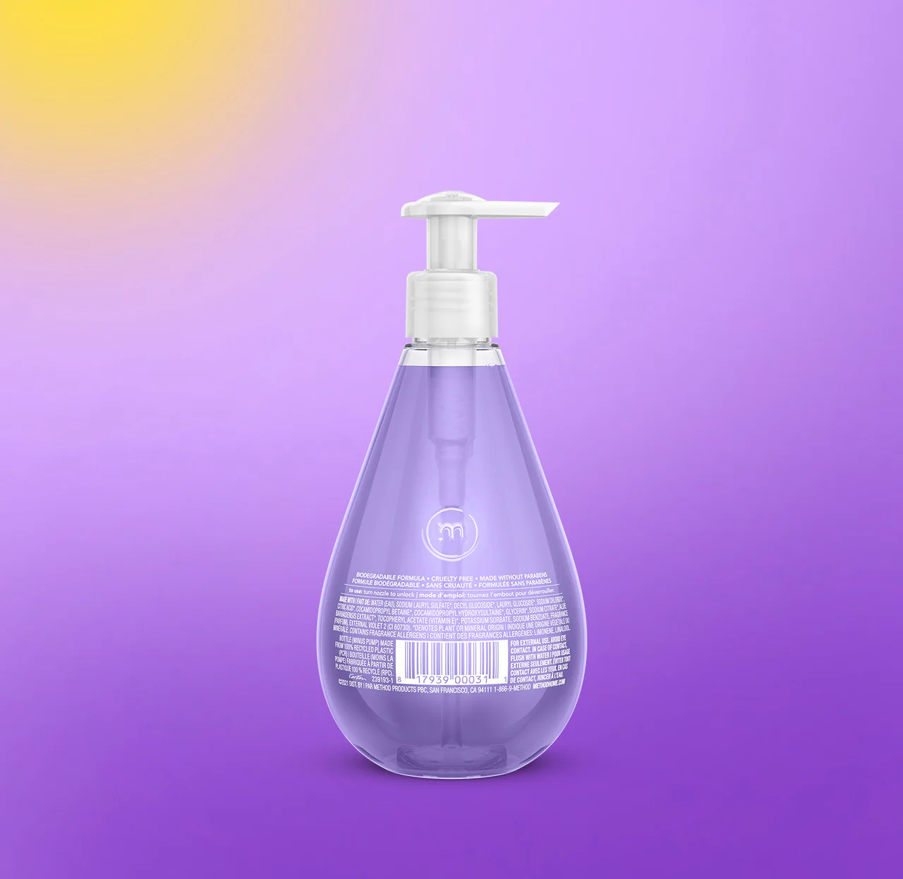 gel hand wash - french lavender, 12 fl oz