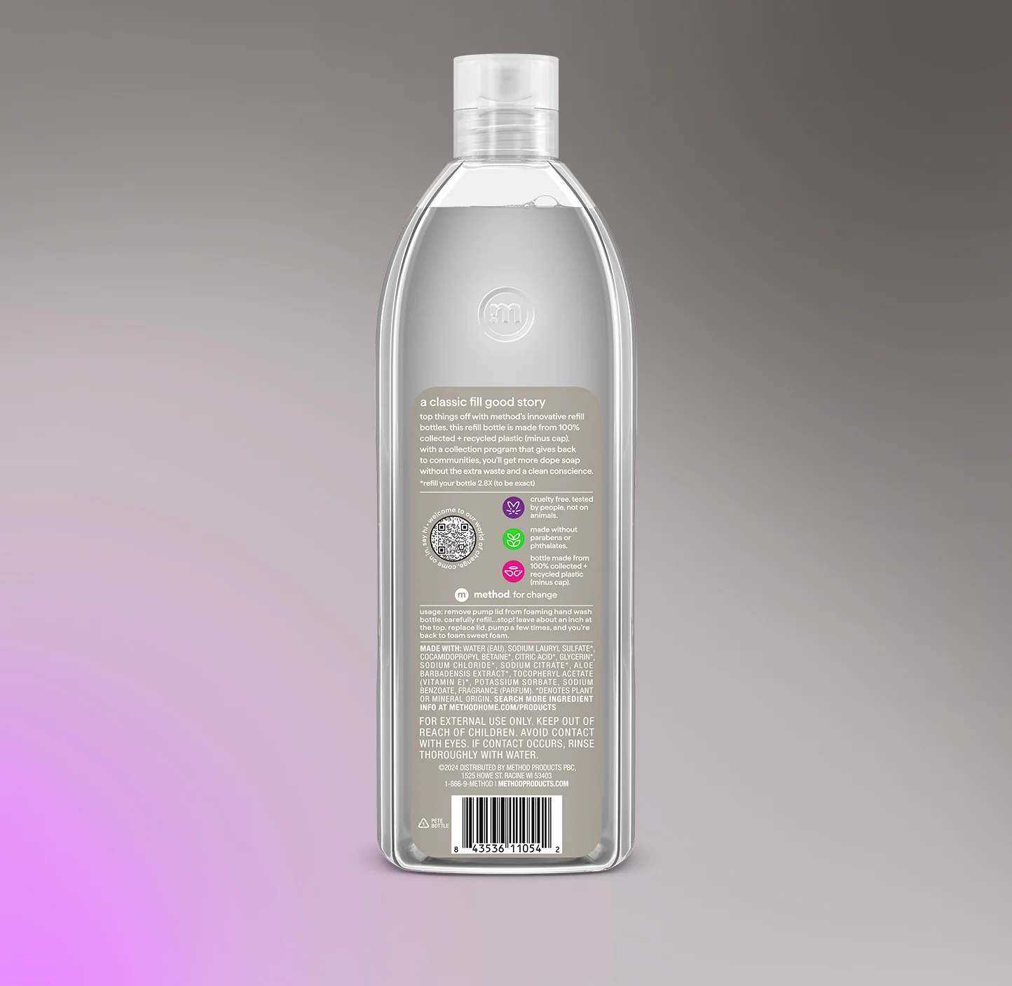foaming hand wash refill - violet + lavender, 28 fl oz 1 3 foaming hand wash refill - violet + lavender, 28 fl oz 1