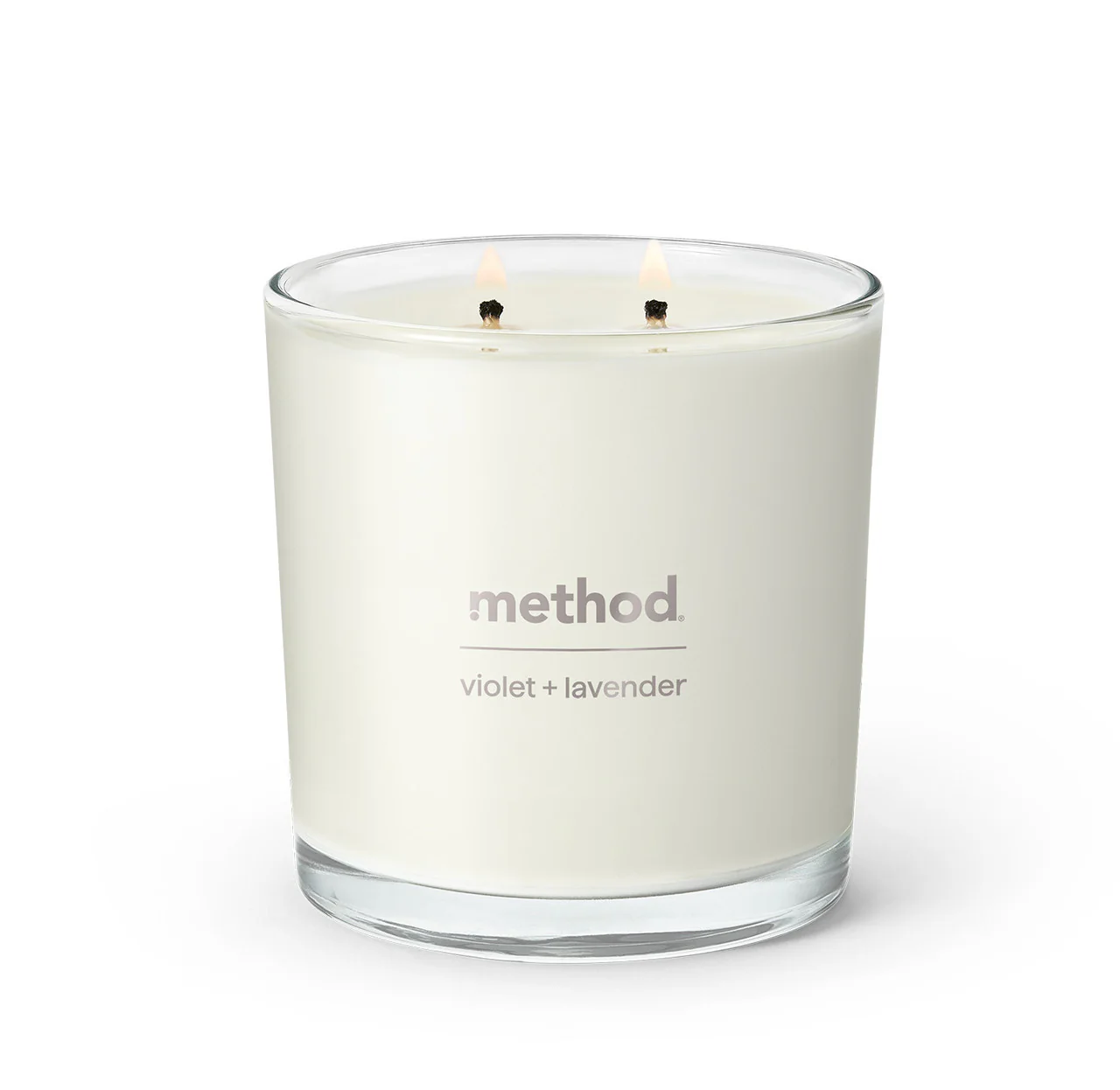 premium soy candle - violet + lavender, 14 oz