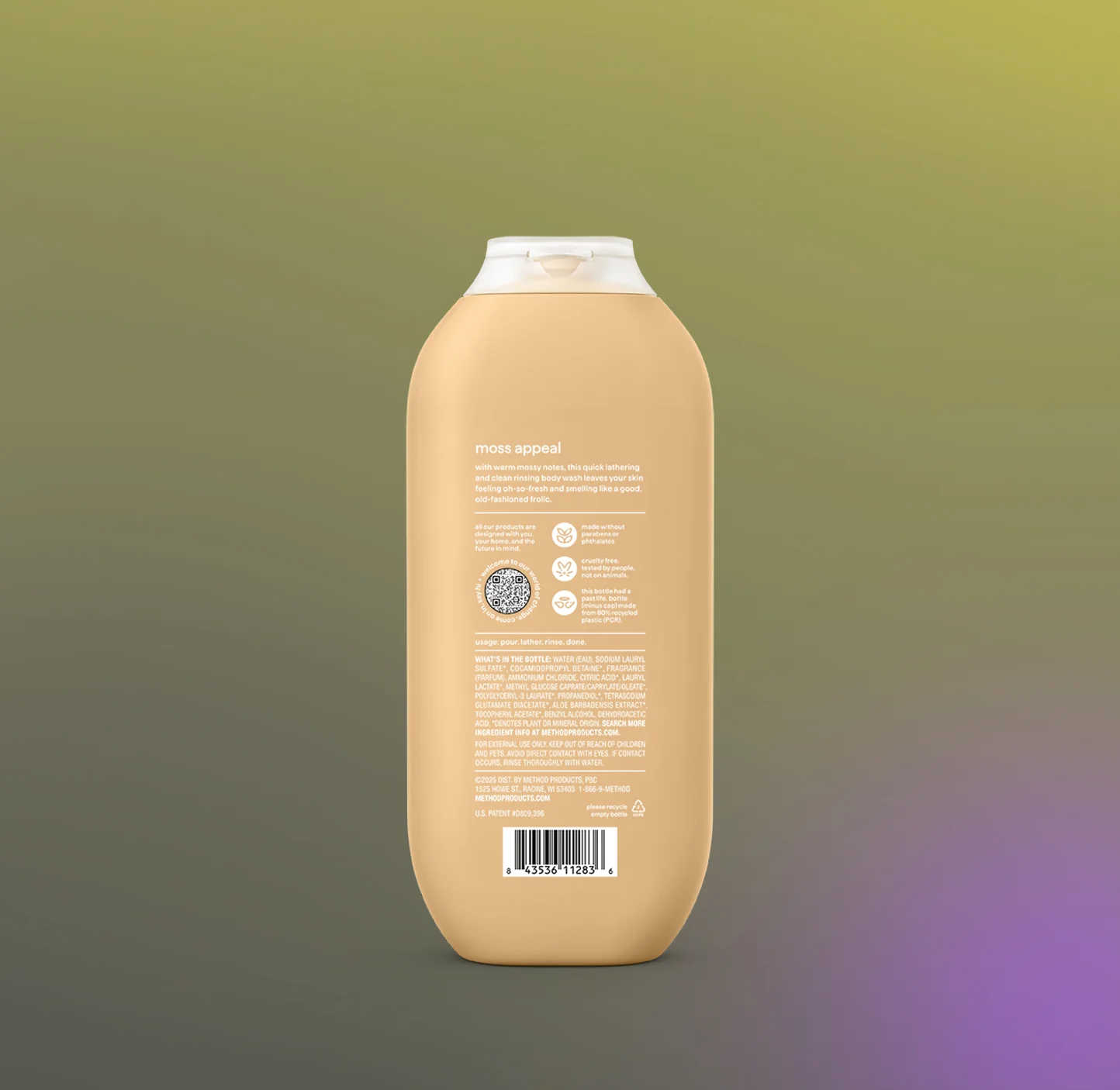 body wash - moss + meadow, 18 fl oz