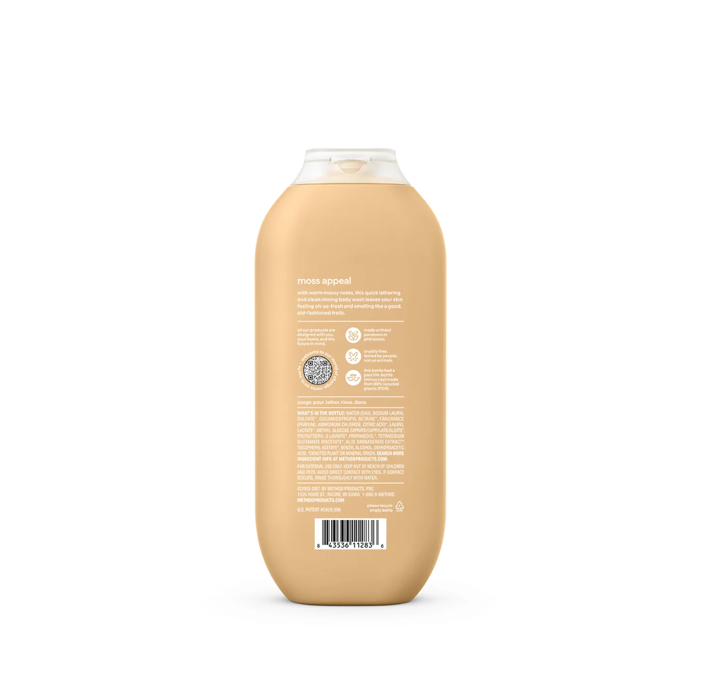 body wash - moss + meadow, 18 fl oz