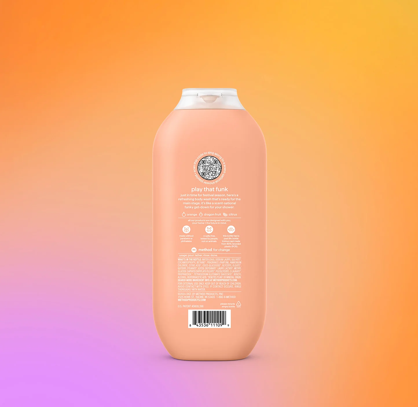 body wash - play that funk, 18 fl oz
