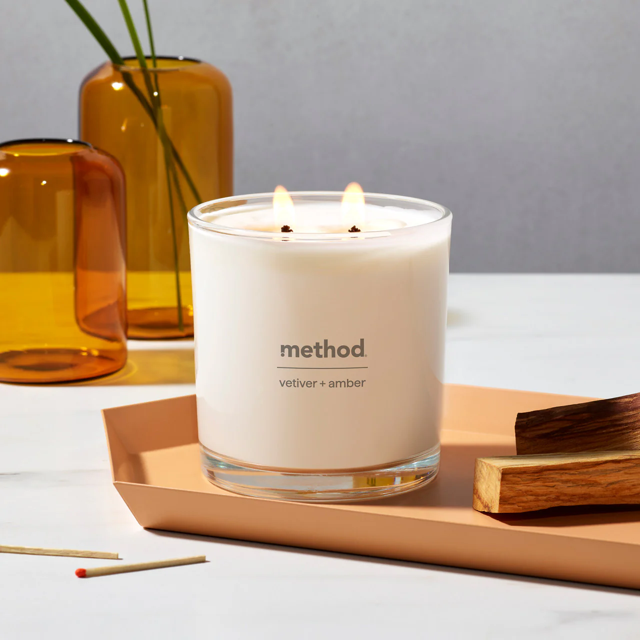 premium soy candle - vetiver + amber, 14 oz 7 premium soy candle - vetiver + amber, 14 oz