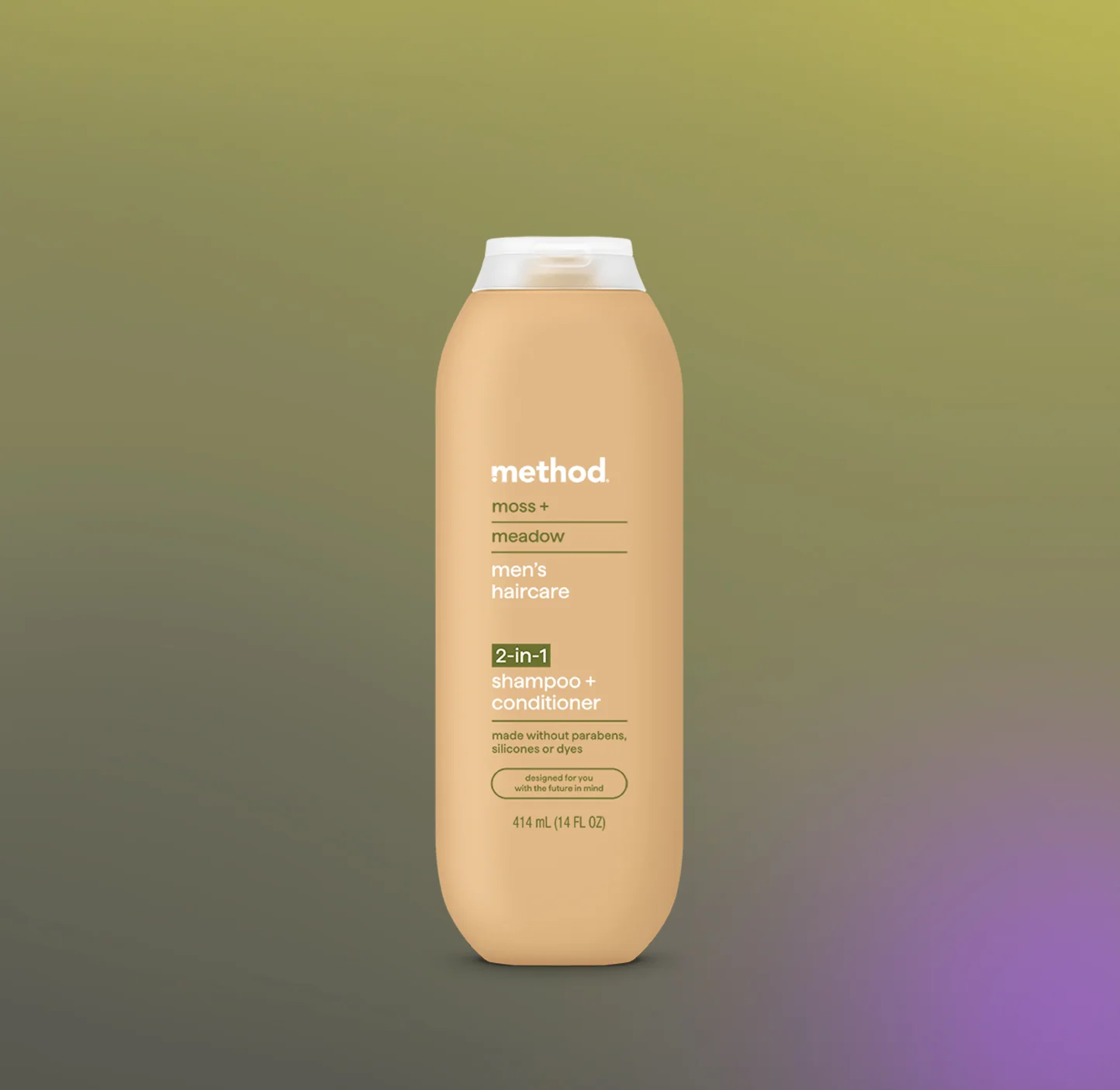 2-in-1 shampoo + conditioner - moss + meadow, 14 fl oz