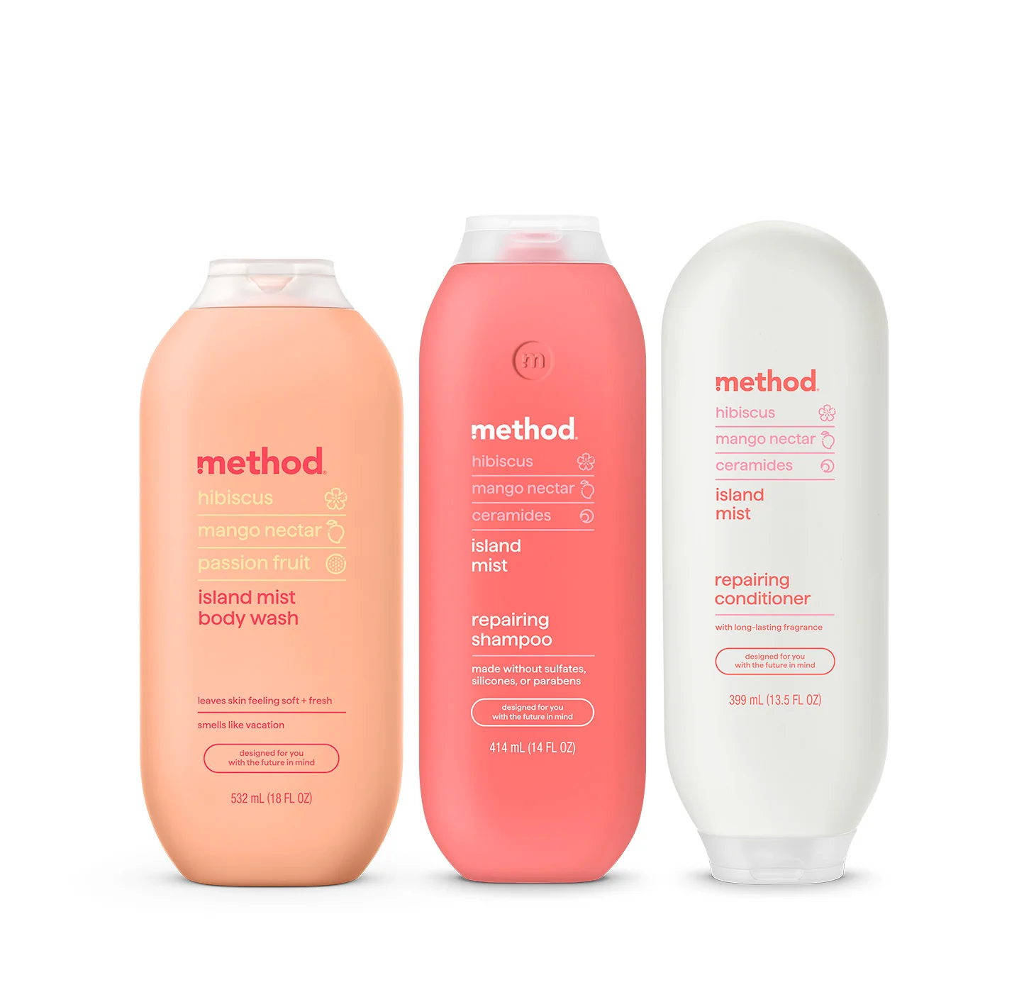 shower trio - island mist, 45.5 oz